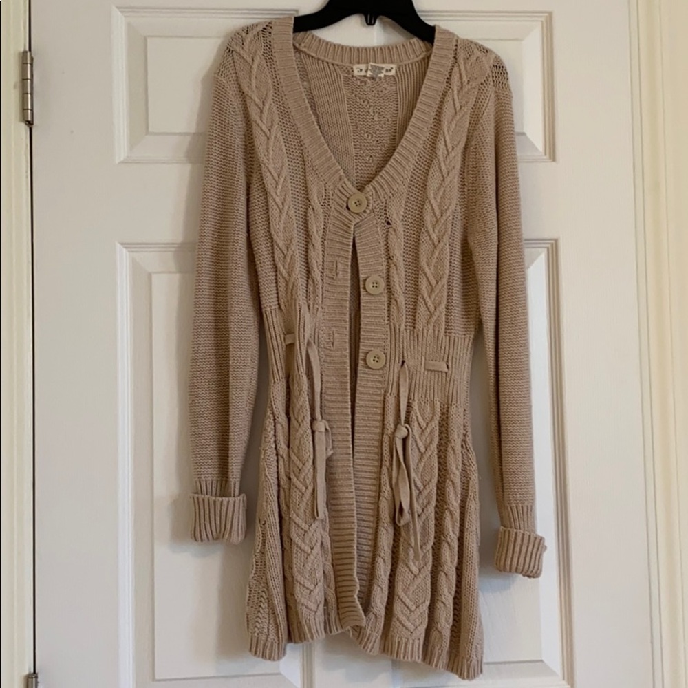 Anthro sweater cardigan